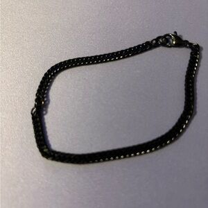 7.5” Black Rhodium Cuban Bracelet